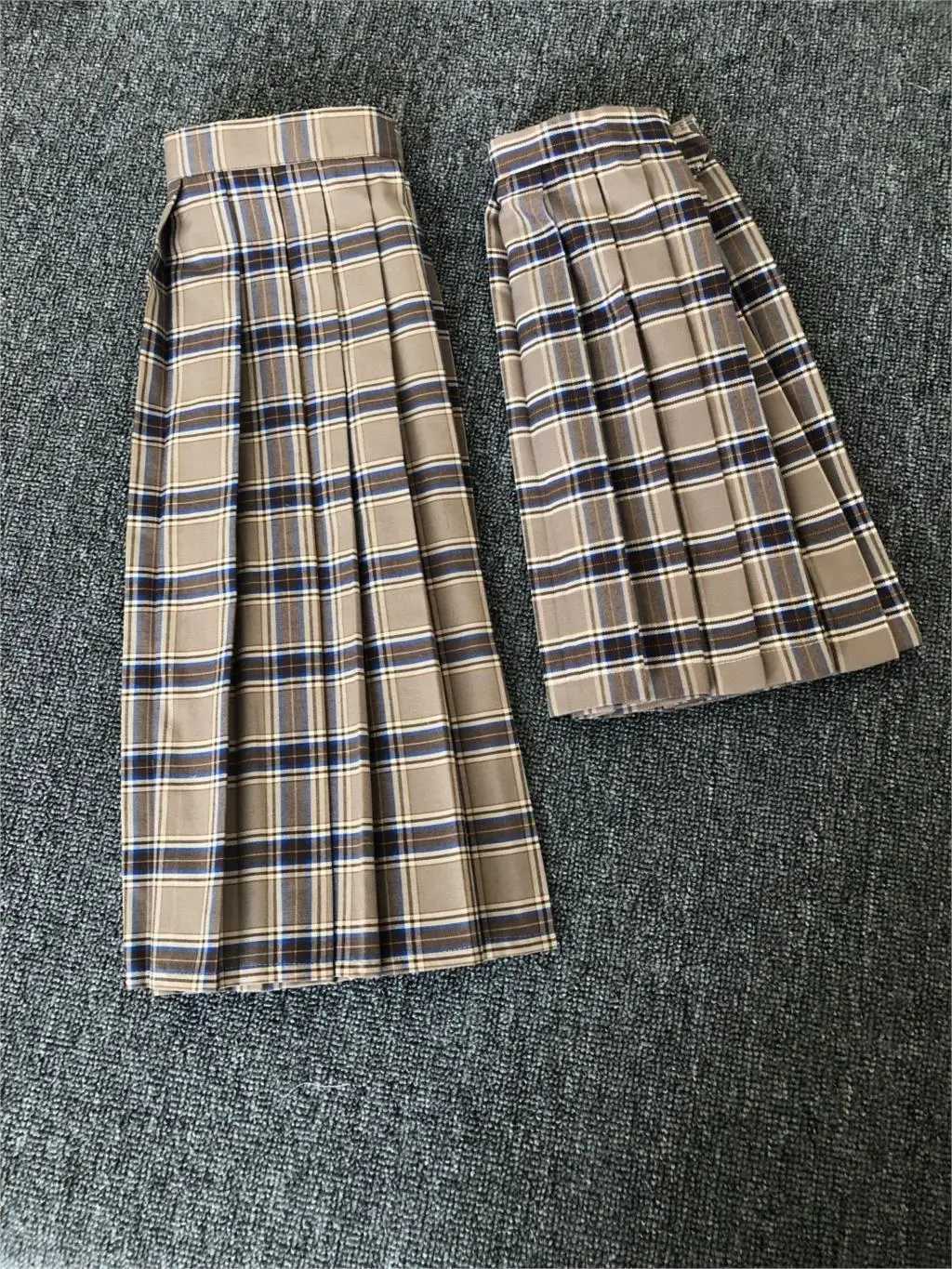 School Dresses Japanese College Middle School Uniform For Girls Jk Uniforms Lady Sailor Suit Tea Brown Color Plaid Pleated Skirt L250926Y07E