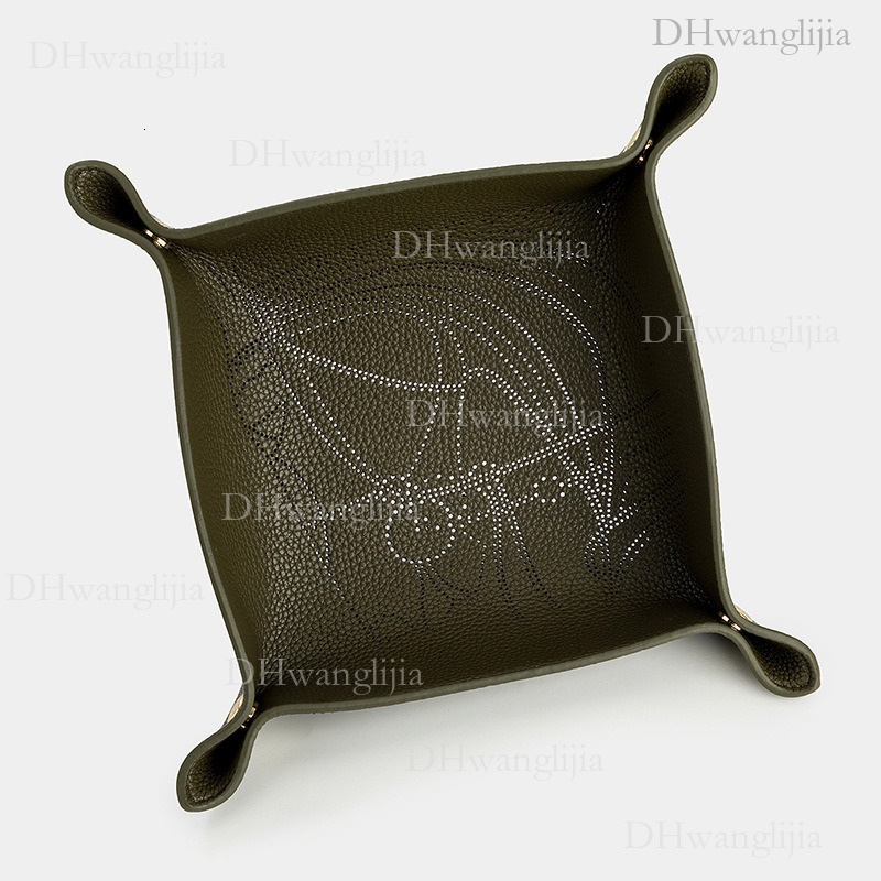 DH Luggage Accessories DH Luggage Accessories Live Horse Head Hollow Texture Light Luxury Necklace Bracelet Jewelry Key Leather Storage Tray