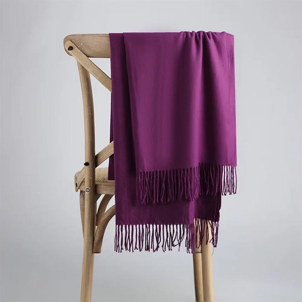 T1873 Winter Solid Color Cashmere Scarf/Wrap