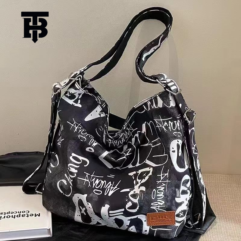 TB BHULAMTE Designer Bag Personalized Graffiti New Multi Functional Backpack Outdoor Crossbody Bag Large Capacity Handheld Luxury Bag Women's Sho