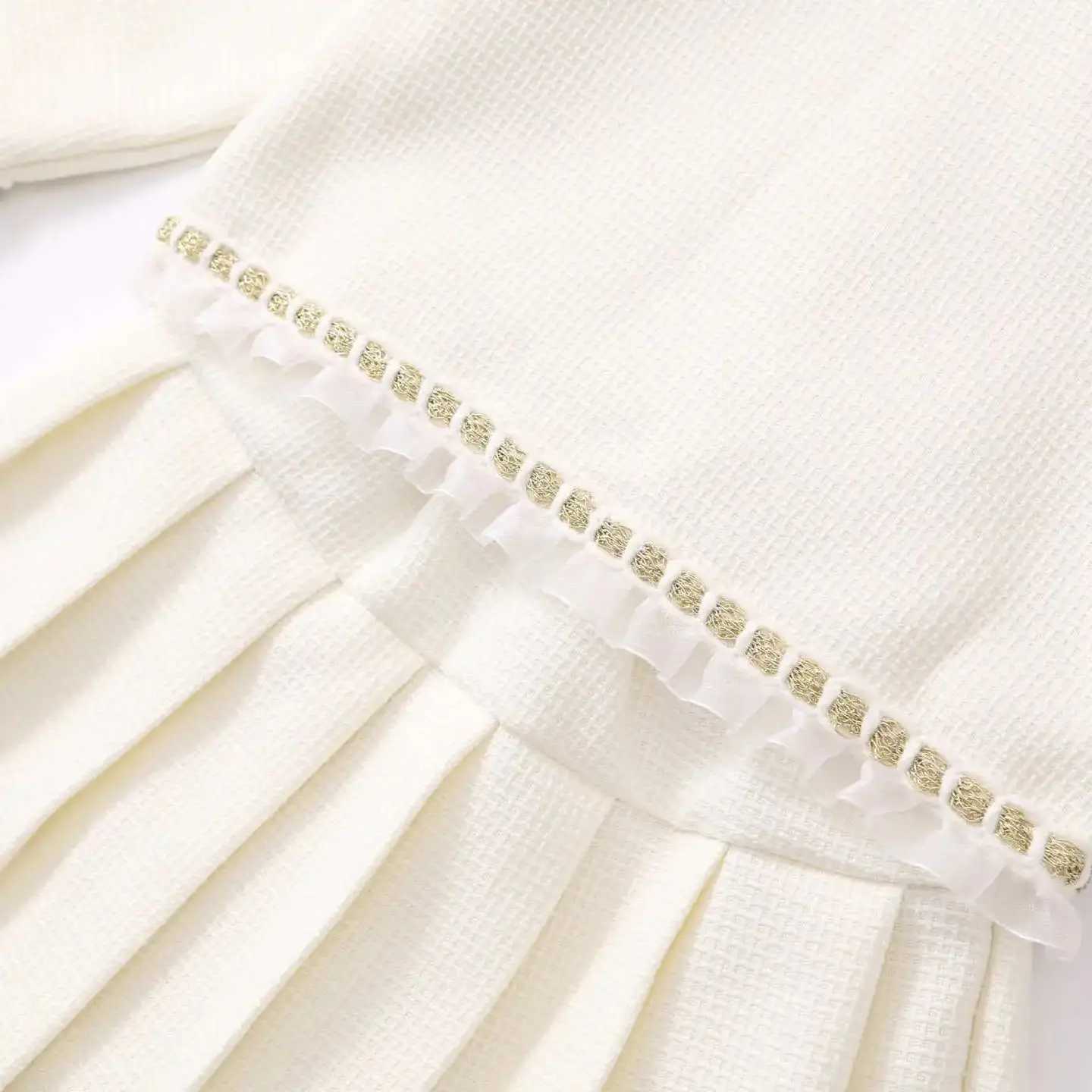 Temperament Kids Girl Sets 2024 Autumn Winter Clothing Long Sleeve Top Pleated Skirt 2pcs Outfit Fashions ChildrenS Suit 27Y L250926SZFQ