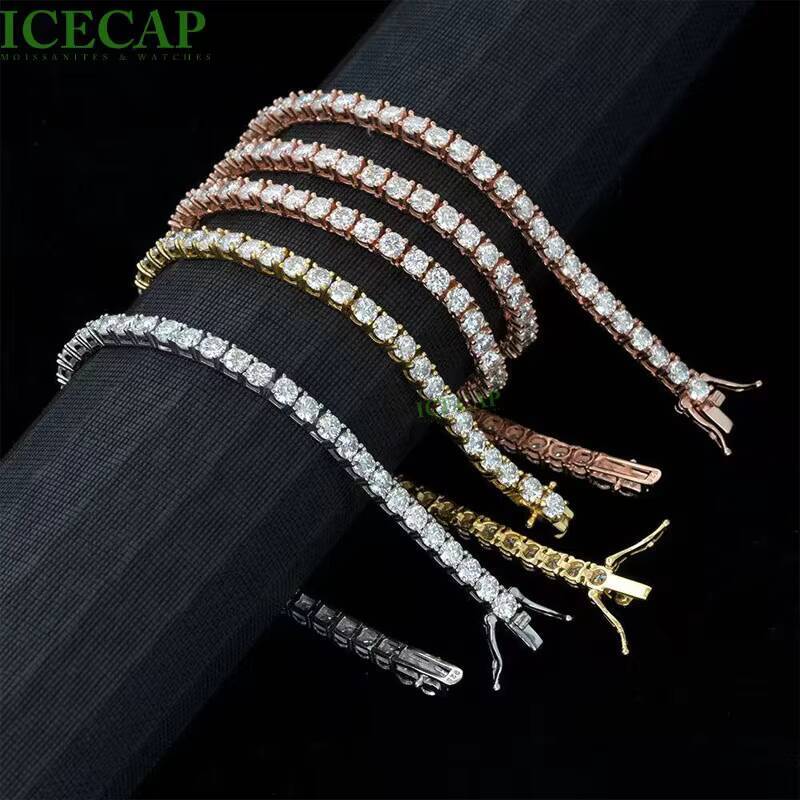 Mens Stylish Baroque Pearl Choker with 925 Silver 10K 14K 18K Gold VVS Moissanite Diamond Stone Trendy Chains for Weddings Gift