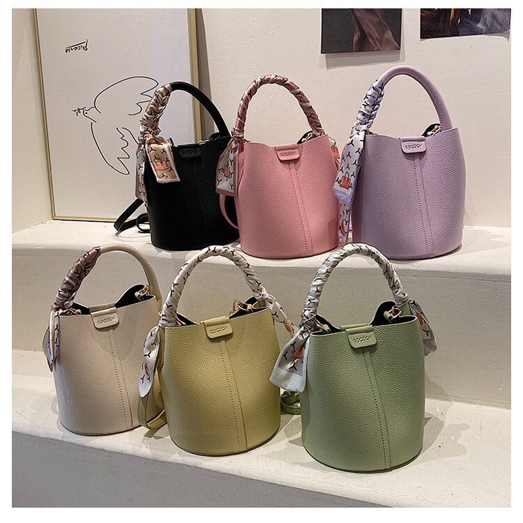 Lychee texture soft leather women's handbag retro trendy style autumn Bag new fashion niche shoulder bag light luxury designer bag
