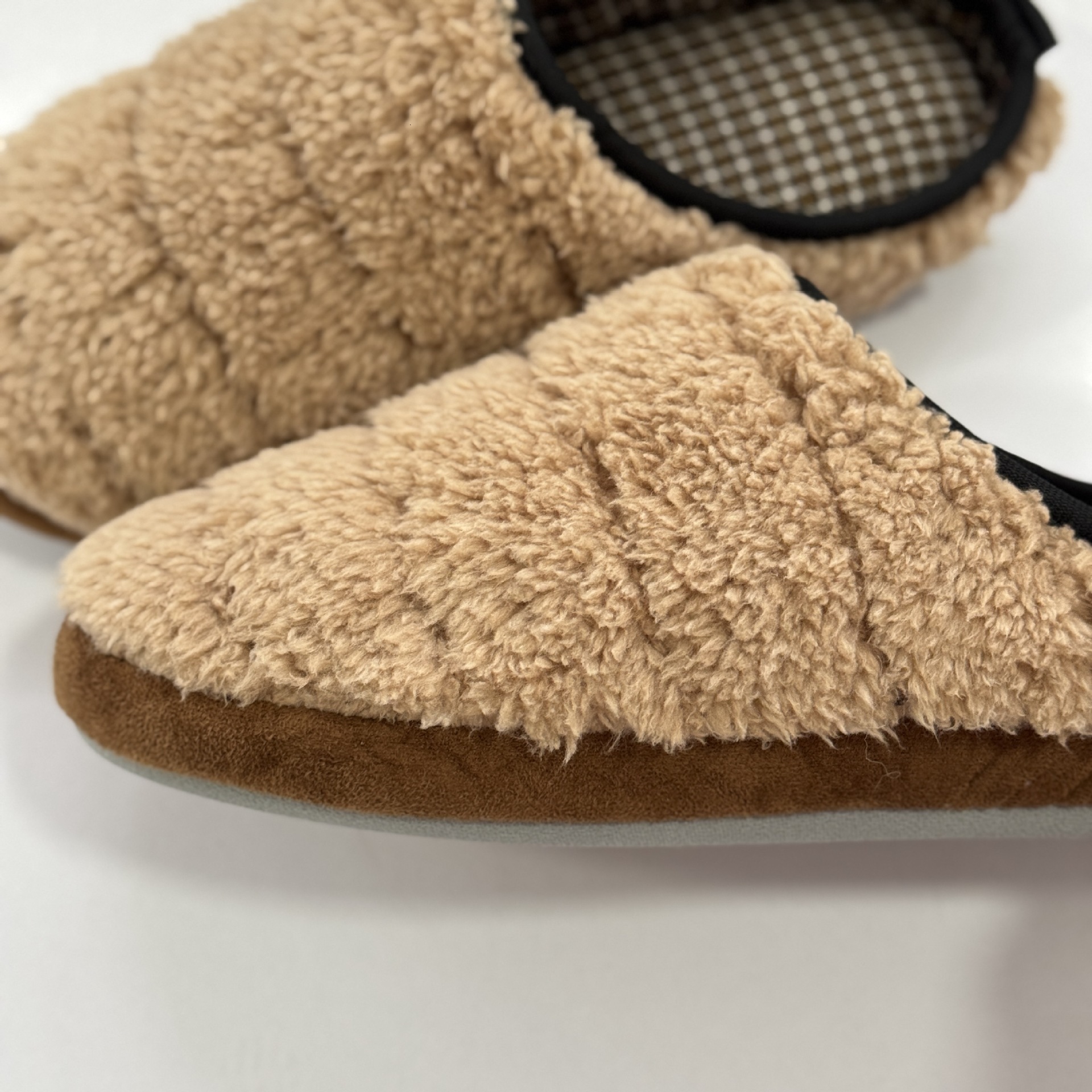 Silent Soft Sole Non-Slip Furry Lamb Wool Elastic Strap Elderly Home Cotton Slippers Warm Indoor ddmymarket