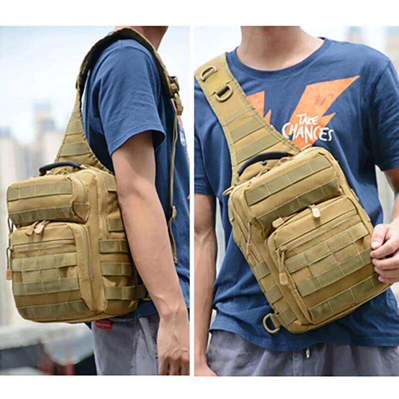 Men Riding Crossbody Bags Outdoor Sports Shoulder Bagpack Travel Climbing Messenger Bag Casual Camping Chest Backpack