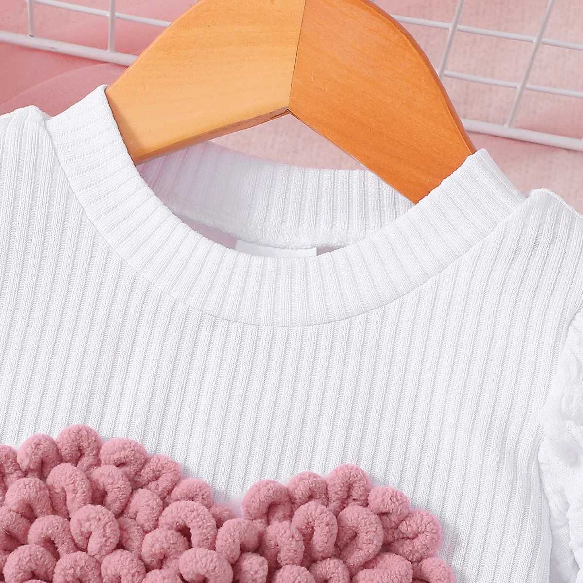 Childrens Sets New Girls Puffed Sleeve Rose Red Bow Skirt with Perfect Party Outfit Kids Clothes Kids Clothes Girls L250926LBMH