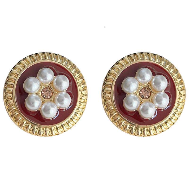 Bury Oil Drop Niche Light Pearl Studs for Women French Hepburn Style High-end Earrings