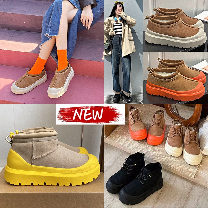 New Australia style Neumel Tazz Tasman Weather Hybrid snow boots mini women mens winter lace up platform fur ultra boot ankle sheepwr0LVl#