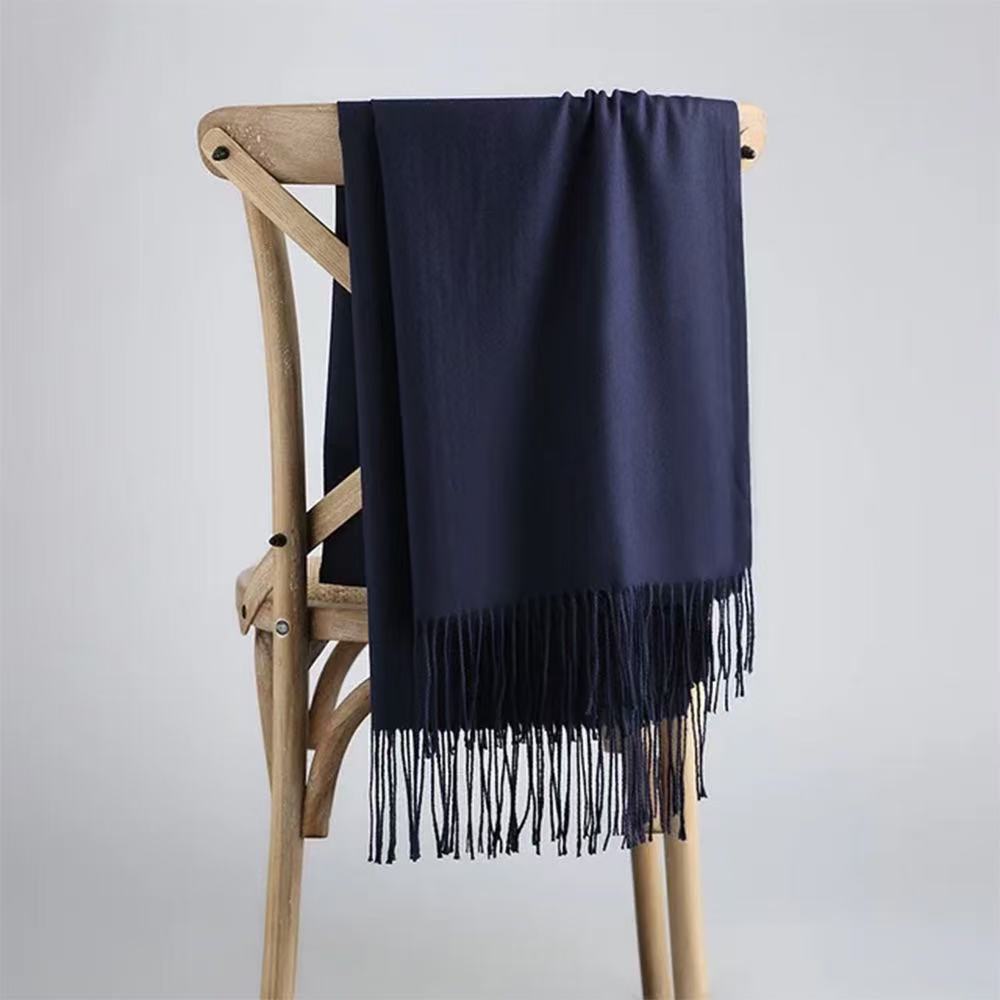 T1866 New Winter Style Solid Color Cashmere Scarf/Wrap, Korean Style, Versatile and Perfect as a Gift for Men and Women