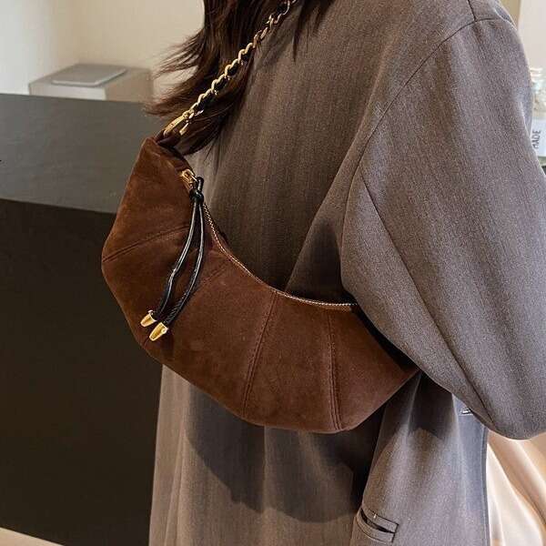 Designer Bags Frosted Small Half Moon Bag for Women 2025 Fashion Single Shoulder Crossbody Bag Versatile Dumpling Bag