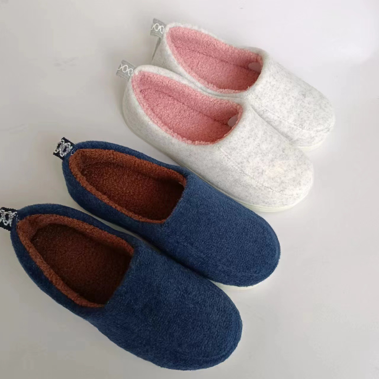 Cotton Felt Surface Teddy Warm Autumn Winter Home Office Indoor and Outdoor Silent Non-Slip Closed-Back Maternity Shoes ddmymarket