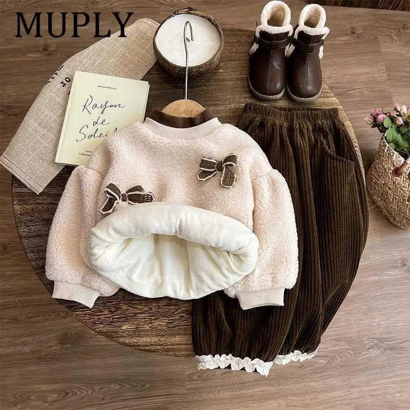 2Pcs Children Clothing Set Girl Casual Clothes Kids Fashion Coat And Pants Baby Autumn Winter Tracksuits L2509266W7S