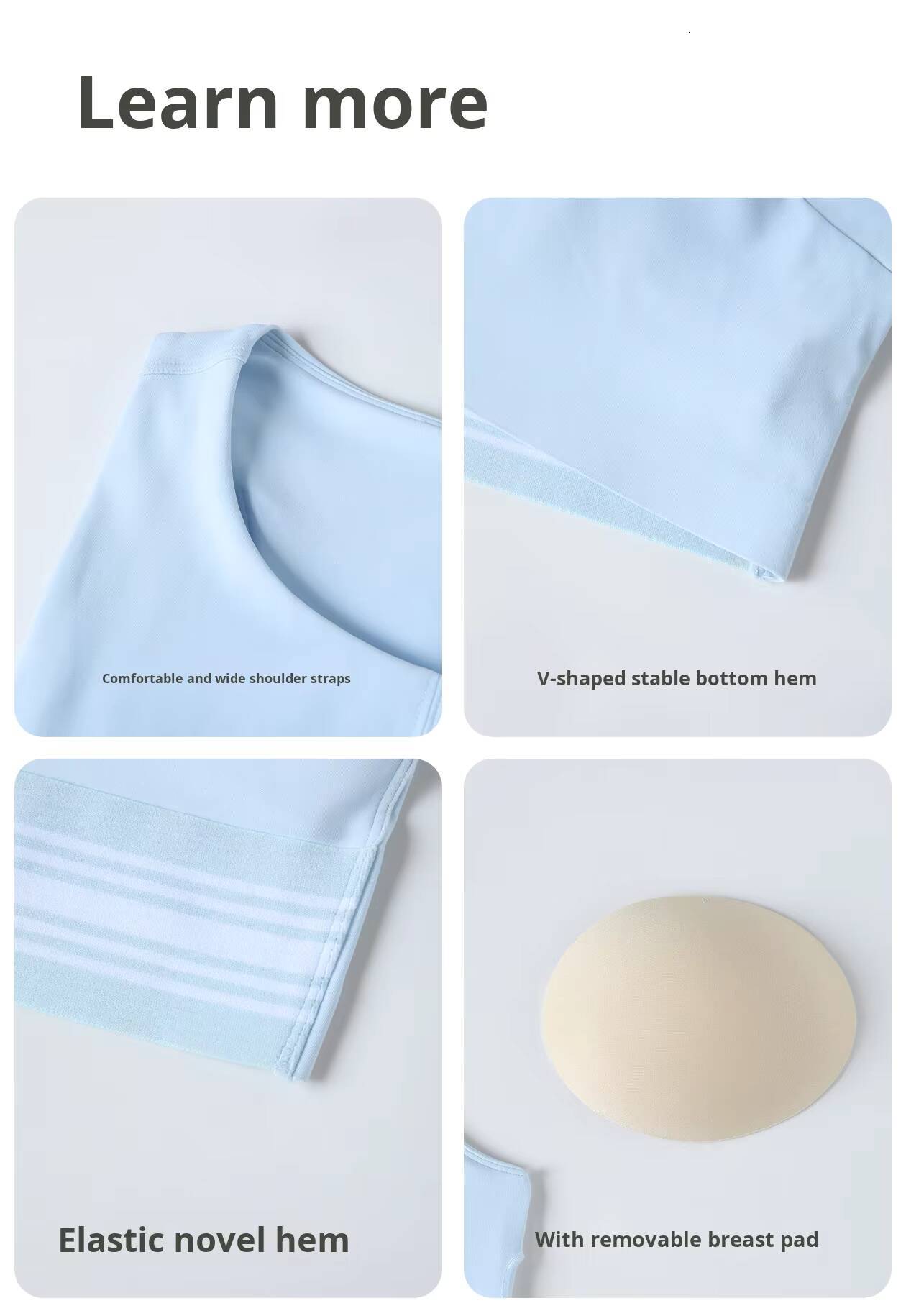 Womens HighIntensity Sporty VestStyle Running Sports Fitness Bra New Summer Yoga PushUp Bra AdjustedStraps Solid D25020