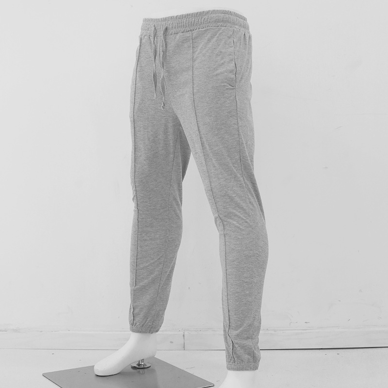 New Men's Sports Pants Autumn Winter Solid Color Casual Trousers Joggers Loose Fit Tapered Leg Pants Trendy European size: S-3XL