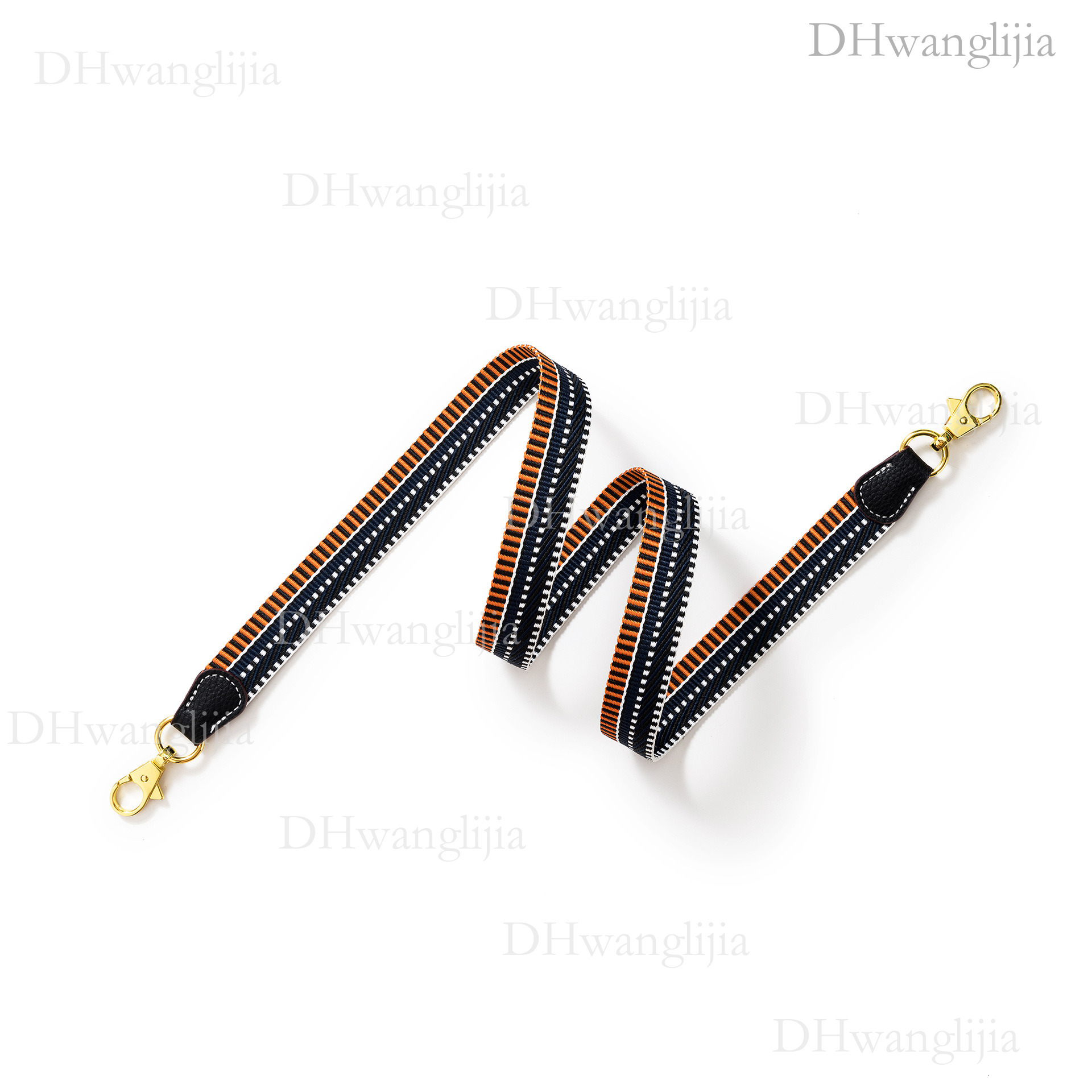 DH Luggage Accessories Feng H Home Color-Block Webbing Thin Kelly Evelyne Single Shoulder Crossbody Bag Replacement Strap