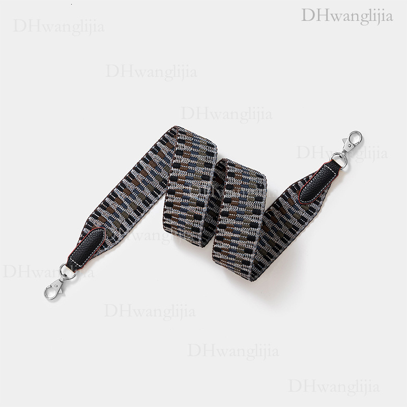 DH Luggage Accessories New Style H Brand Same Wide W Wave Pattern Woven Single Shoulder Crossbody Bag Strap