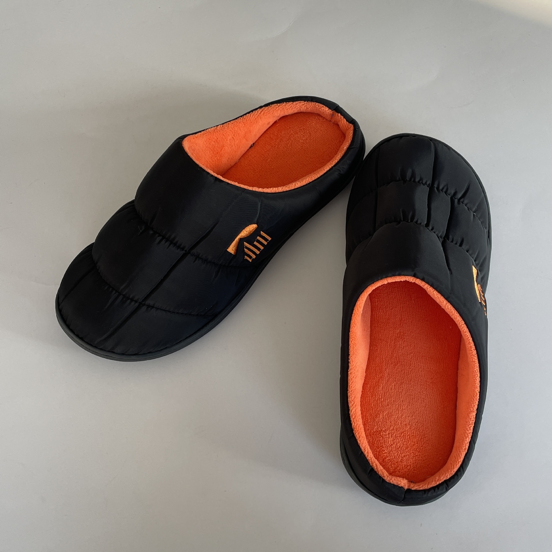 Down Fabric Memory Foam Slippers ddmymarket