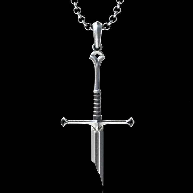 Vintage sword necklace,Goth jewelry,Middle Ages,Broken sword,Pentagram,Moth,Mystery,Rock,Y2k,Blood drop,Choker For Women Man