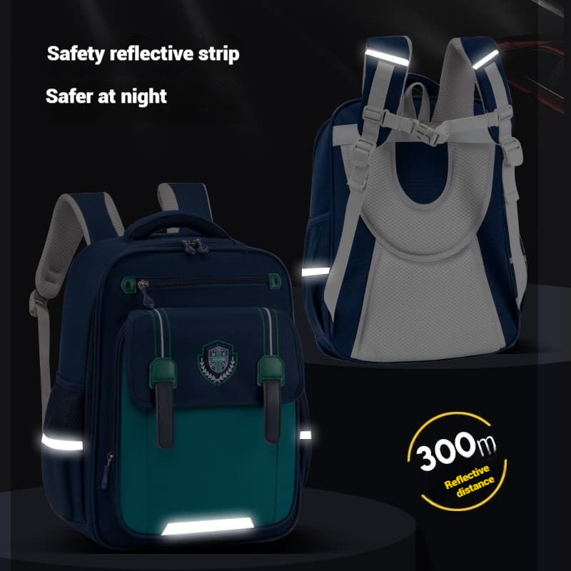 2025 New Fashionable English School Bag: Student Portable Large Capacity Waterproof Children's Backpack