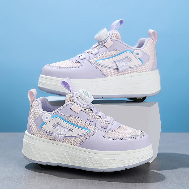 New children's high heels men's shoes summer new mesh breathable men's shoes elastic four-wheel fashion trend sneakers designer shoes