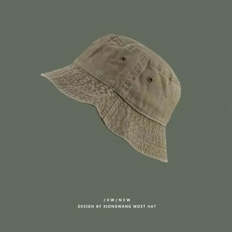 Fashion Washed Denim Hats Unisex Solid Vintag Summer Y2k Fisherman Cap Hat for Women Men Bucket Panama Hat Sun Protection 250919
