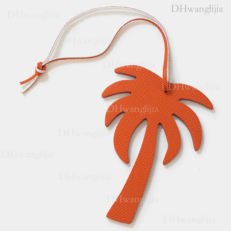 DH Luggage Accessories Live Exclusive New Creative Coconut Tree Leather Accessories Bag Car Key Small Pendant