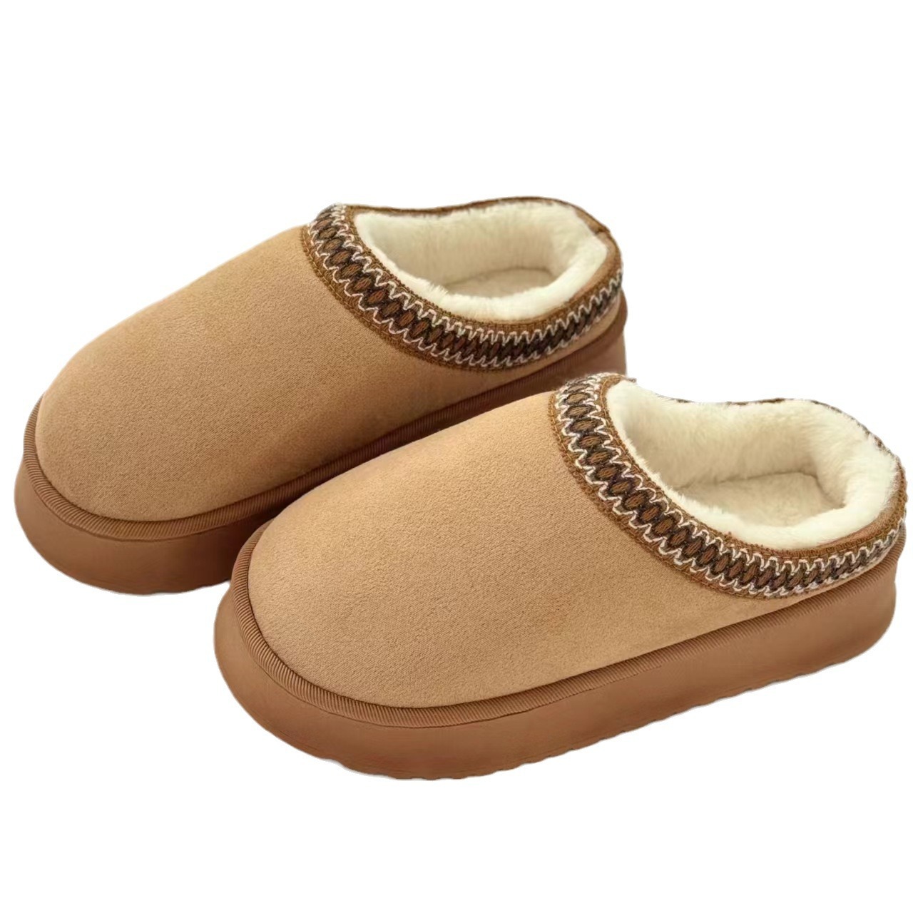 2025 Autumn Winter Home for Women Indoor Outdoor Thick Sole Warm Cotton Slippers Long ddmymarket
