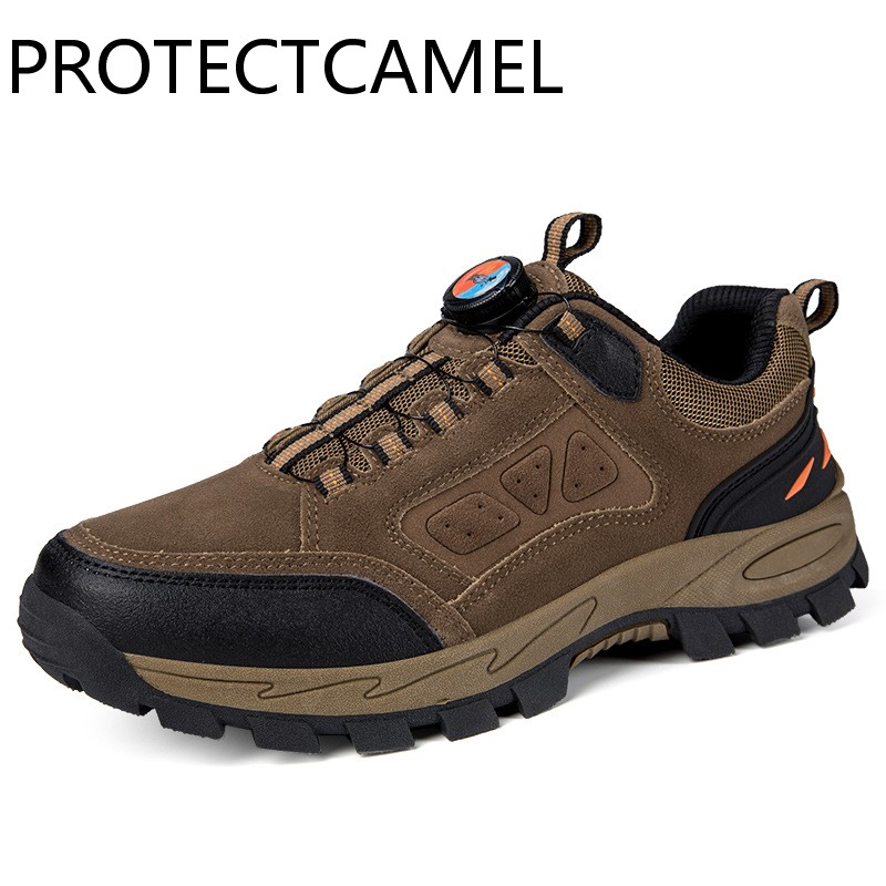 PROTECTECCAMEL New Designer Outdoor Sports Shoes Luxurious Anti Slip Travel Hiking Shoes Breathable Mesh Lightweight Wear-resistant Labor Protection S