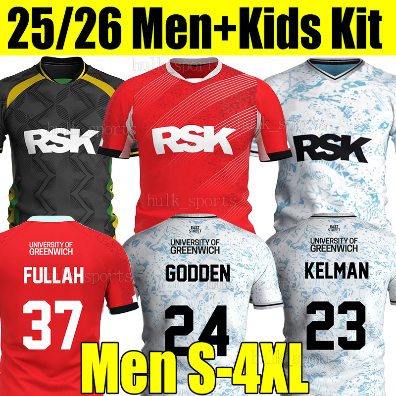 4XL 2025/26 ChaRlTons Athletic F.C. Soccer Jerseys APTER KNIBBS FULLAH LEABURN GODDEN KELMAN KAMINSKI Fans Version Home Away Men Kids Kit Socks Football Shirts