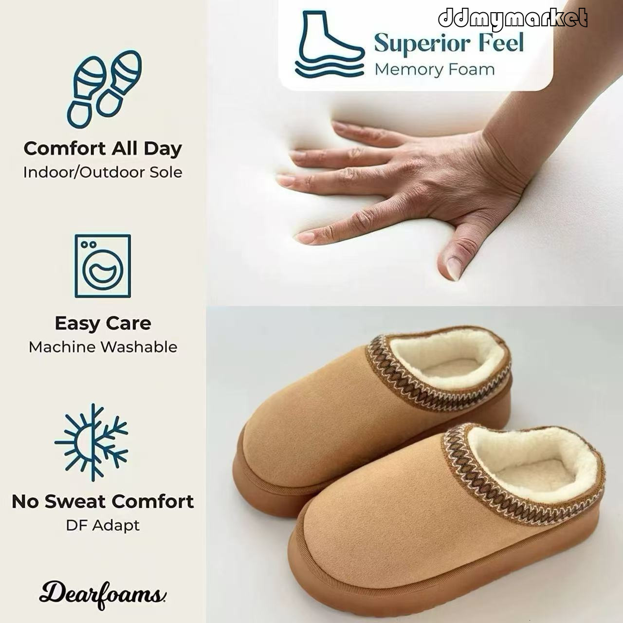 2025 Autumn Winter Home for Women Indoor Outdoor Thick Sole Warm Cotton Slippers Long ddmymarket