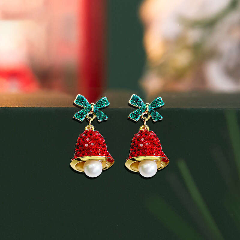 S Sier Needle One Week Earring Set Wind Chime Snowflake Reindeer Earrings Jewelry Gift for Wife Girlfriend