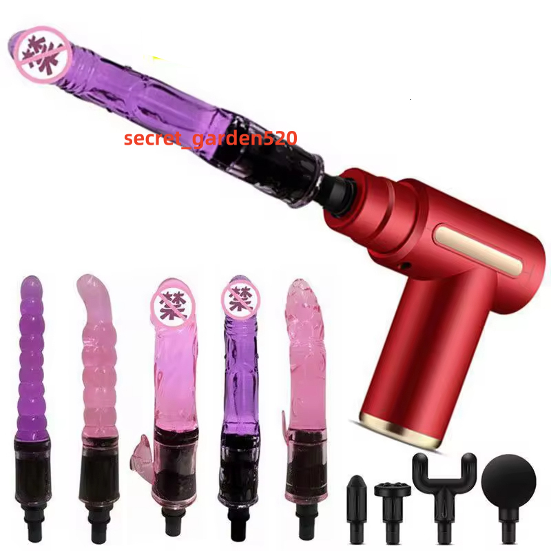 Automatic Mute Sex Machine Sex Toys Female Masturbation Silicone Vibrator Crystal with Dildo Machine Mini Massage Gun for Women