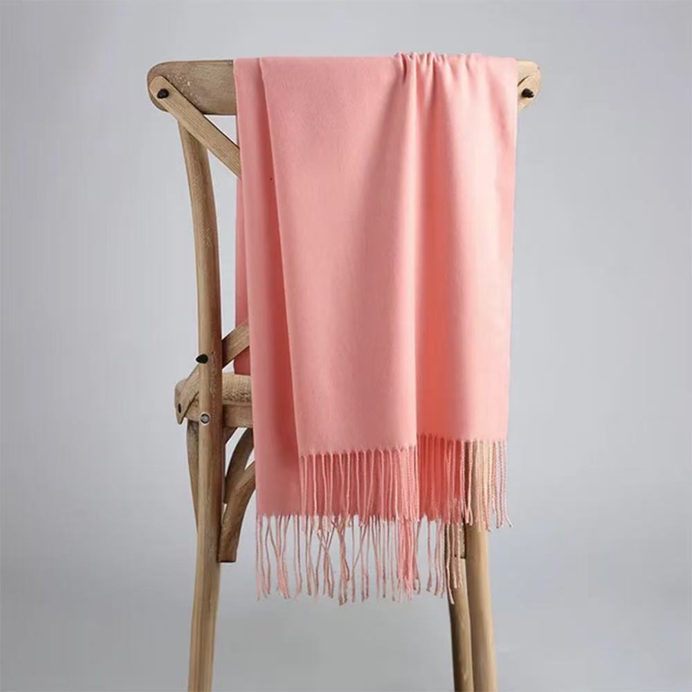 T1870 Winter Solid Color Cashmere Scarf/Shawl for Men and Women