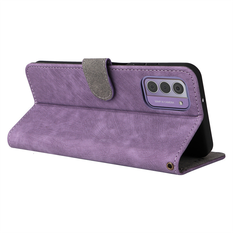 Suitable for Nokia G42 5G phone case, leather cover, card holder, multifunctional protective cover, hanging rope