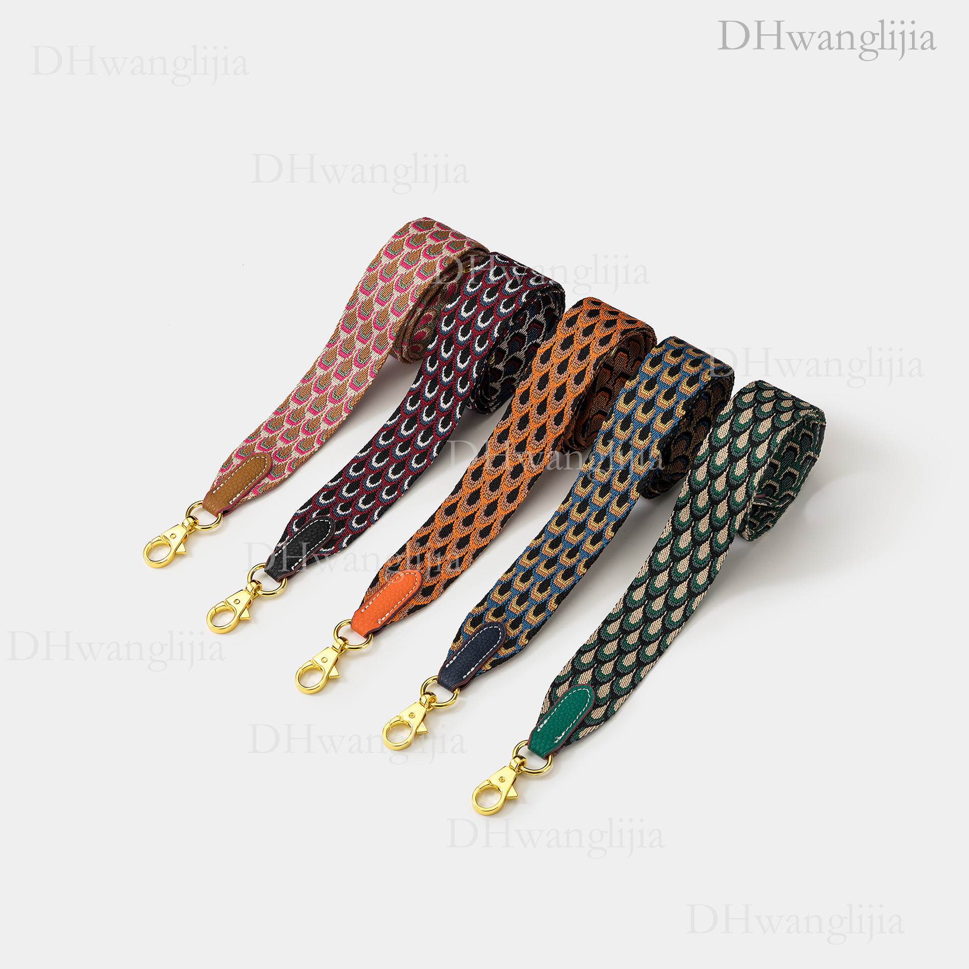 DH Luggage Accessories Wind Woven Wide Kelly Evelyne Single Shoulder Crossbody Bag Replacement Strap