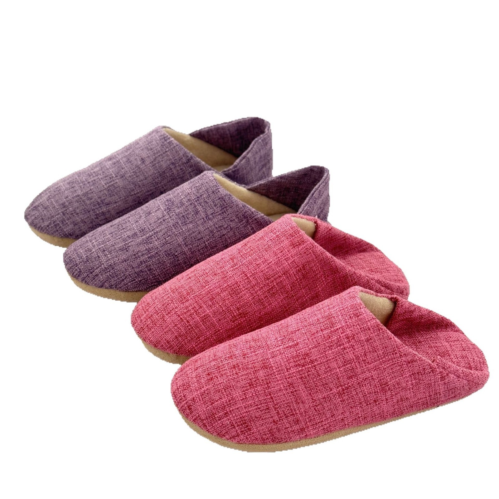 Women's Bag Heel Postpartum Shoes Solid Color Cotton Linen Thin Soft Sole Home Suede Wooden Floor Carpet Slippers ddmymarket