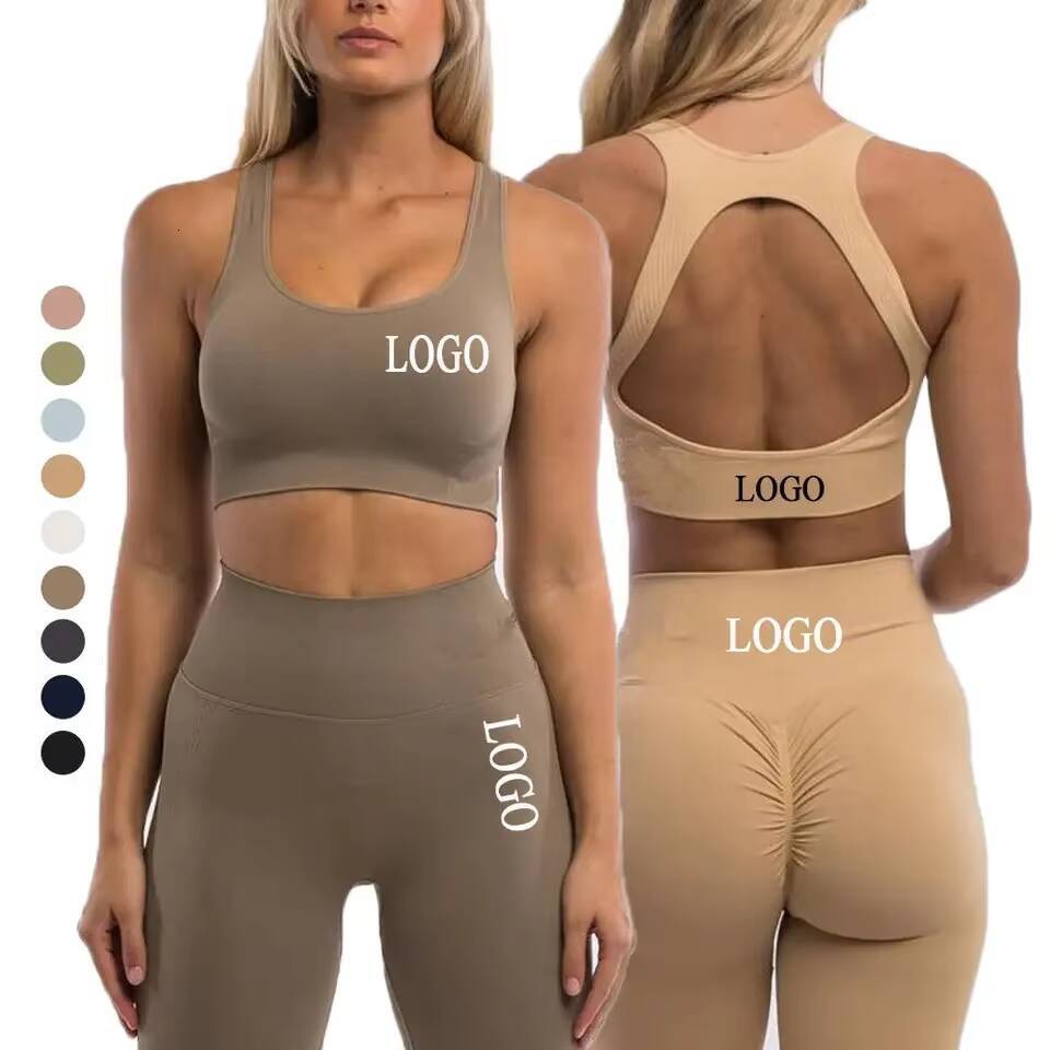 Yoga Set 4 Piece Sports Suit Female Workout Clothes Sports Bra High Waist Gym Shorts Running Women Sportswear