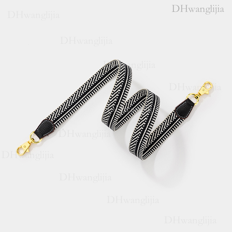 DH Luggage Accessories Women's Color-Block Ribbon Thin Kelly Evelyn Bag Trendy Wide Shoulder Strap