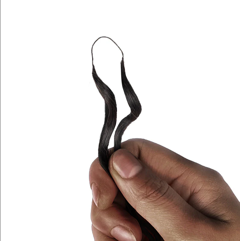 Knotless Pre-Separated Crochet Hair Extensions Human Hair Deep Wave Feather Crochet Braid Hair Extensions Natural Color 100g/pack