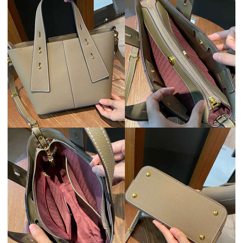 designer bag Luxury bag Genuine Leather Women's Handbag Tote Large Capacity 2025 New High-end Niche Mom Style Shoulder Crossbody Bag