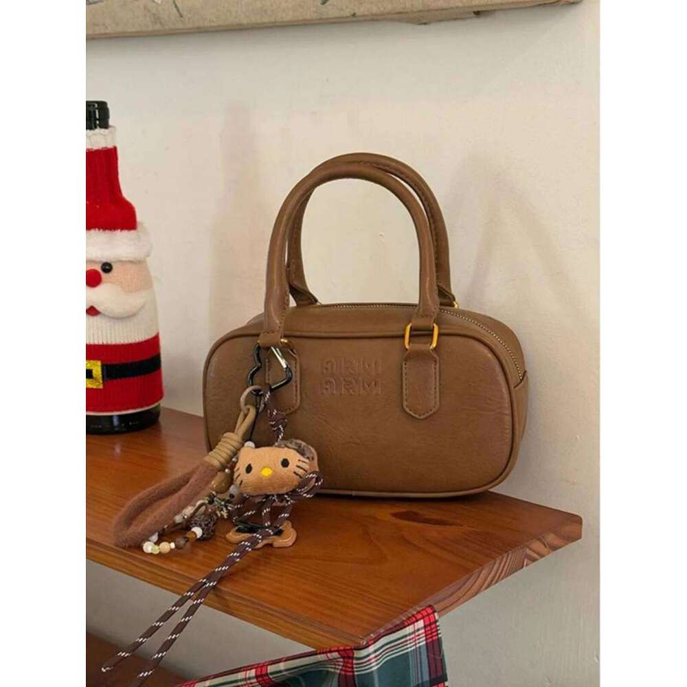 Retro Handbag Bowling Small Square Crossbody Versatile Single oulder ular Design Briti Sle Leisure Bag