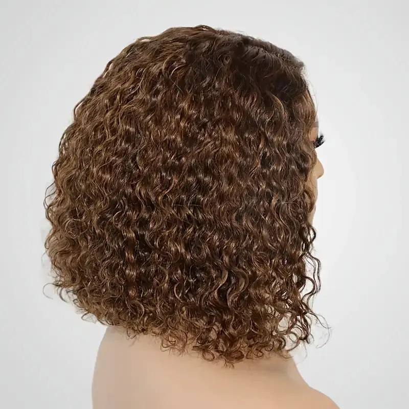 Elegant Dark Brunette Tressed Hairstyle featuring a Soft Elastic Band for Easy Application