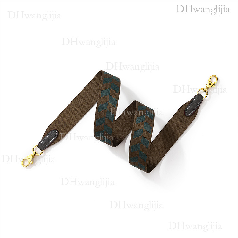 DH Luggage Accessories Women's Same Style Fashion Square Color-Block Jacquard Wide Kelly Single Shoulder Crossbody Bag Strap