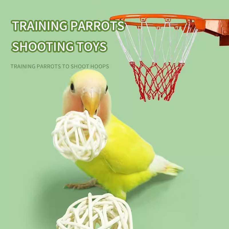 Parrot Vine Ball Bite Play Toy Training Hamster Grind Teeth Foraging Interactive Black Wind Tiger Skin Pet Exercise Supplies