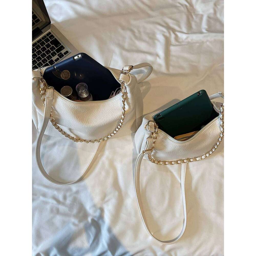 Designer Bags Ele Soft Leather Crossbody Women's New Large Capaci Simple Quali Versatile Commuter Single Oulder Tote Bag Hot Selling