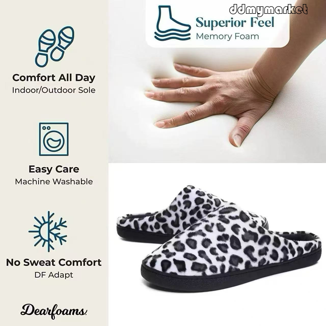 Custom Leopard Print Side Seam Shoes ddmymarket