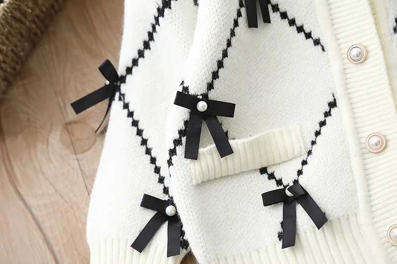 Girls Woolen Jersey Clothes Sets Spring Autumn 2025 Children Knitted Sweaters Coats Skirts 2pcs Dress Suit For Baby Outfits Kids L250926MS4I