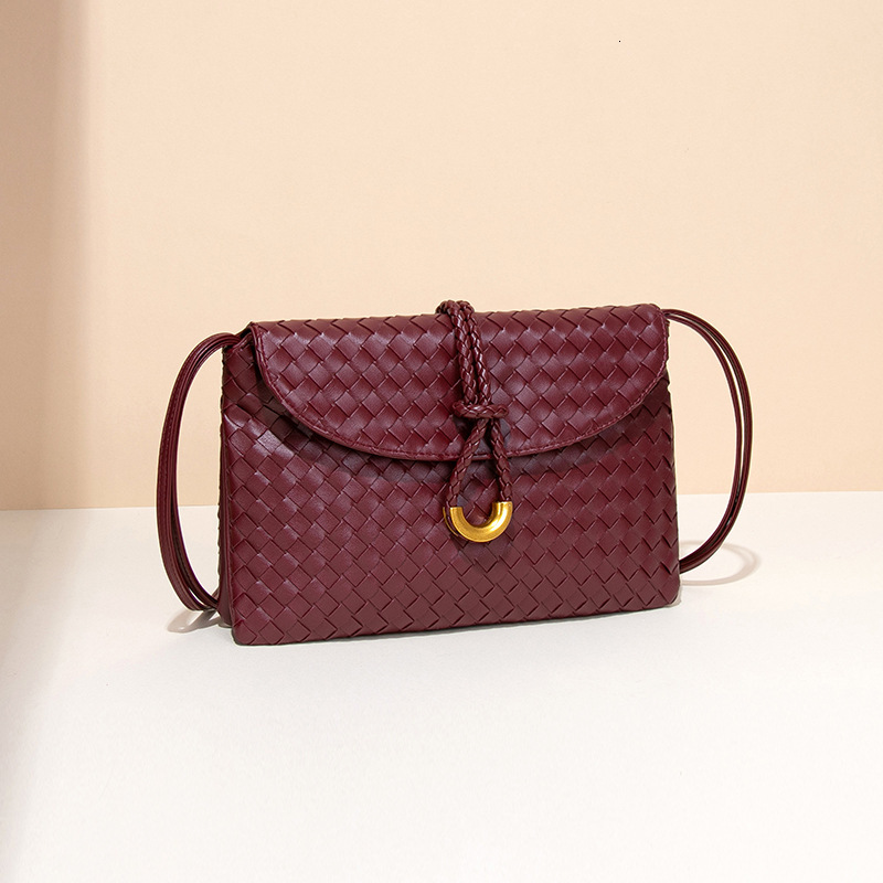 New Women's Liberta Woven Clutch Evening Shoulder Crossbody Envelope Bag