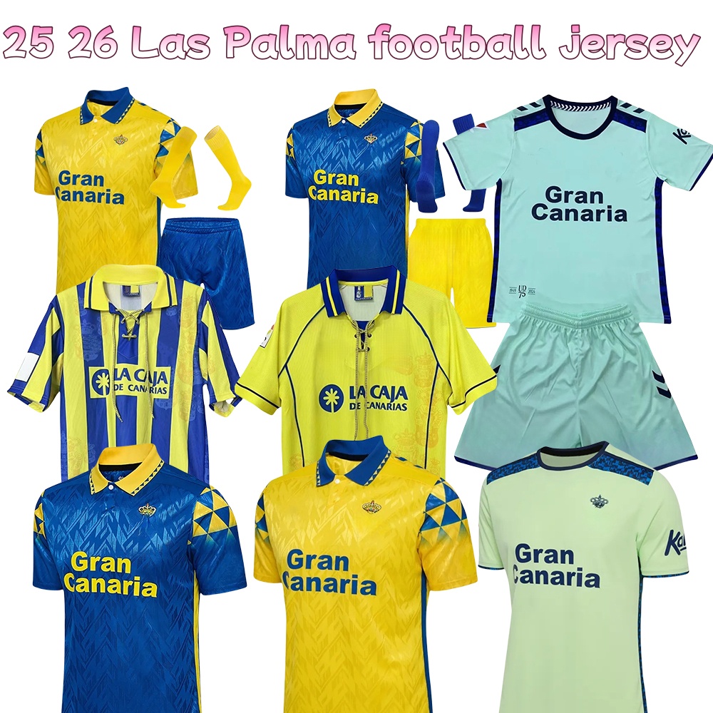 2025 2026 Las Palmas soccer jerseys Garcia Marmol Silva Munoz Horkas Campana Retro football jerseys men kids kit