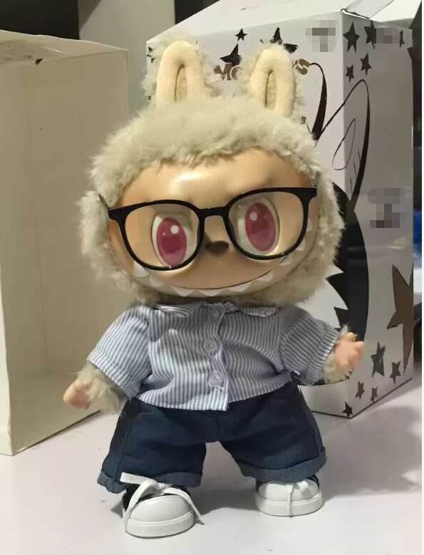 The MONSTERS Flip With Me Vinyl Plush Figure Labubu Anime Face Collection Model Doll Toys